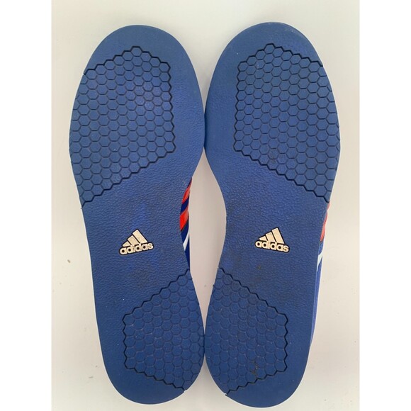 Adidas Powerlift 2.0  Men's US Size 9 Power Lifting Shoes  Blue w/Red 3 Stripes - Picture 9 of 12